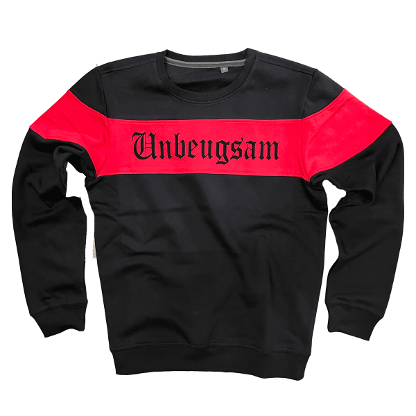 Black/Red Sweater - Unbeugsam