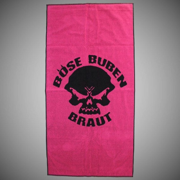 Böse Buben Braut - Badetuch Pink