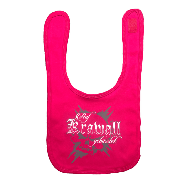 Böse Buben Braut Baby Latz - Krawall - pink