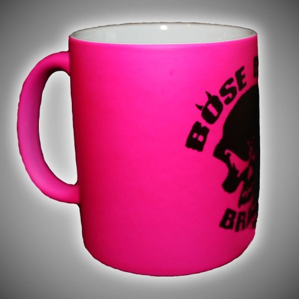 Böse Buben Braut Kaffee Tasse Pink-Edition matt